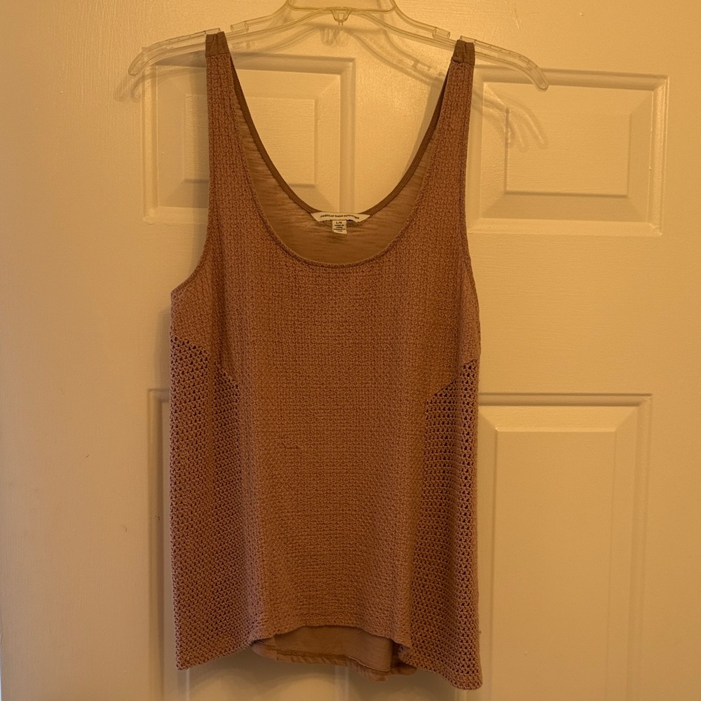 American Eagle Outfitters Tan Knit Tank Top